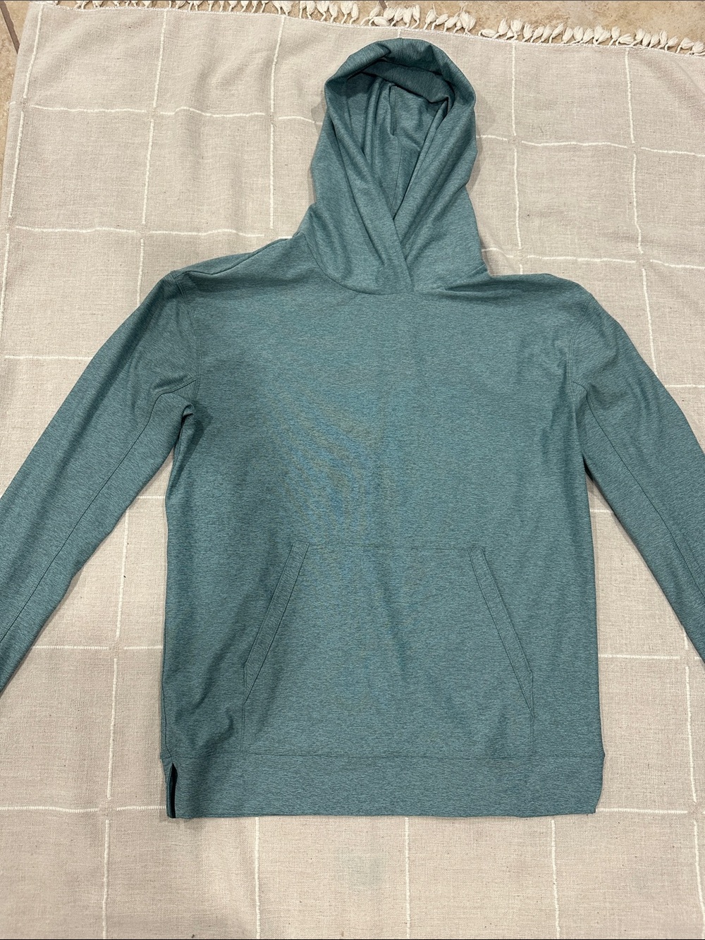 Outdoor Voices Men's Hooded Pullover Sweater - Teal Green